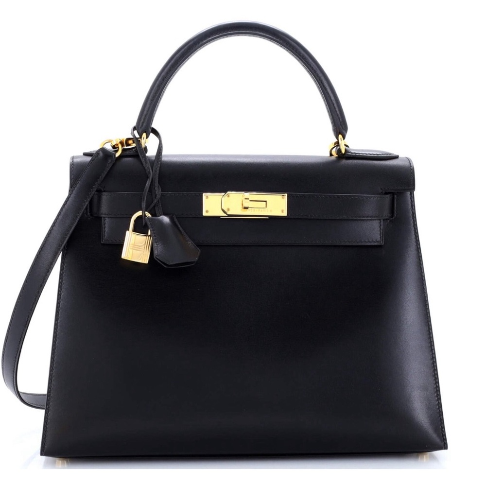 Kelly Nior Box Calf with Gold Hardware